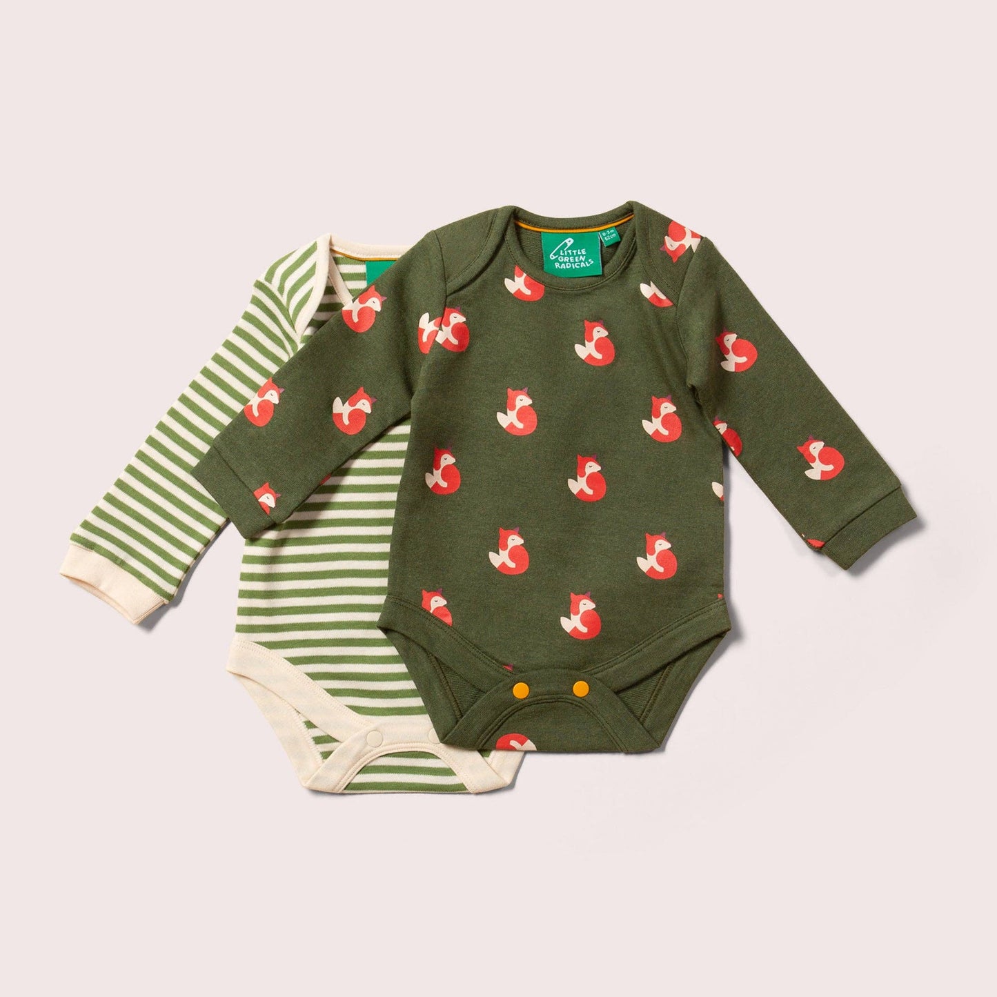 Organic little foxes onesie set