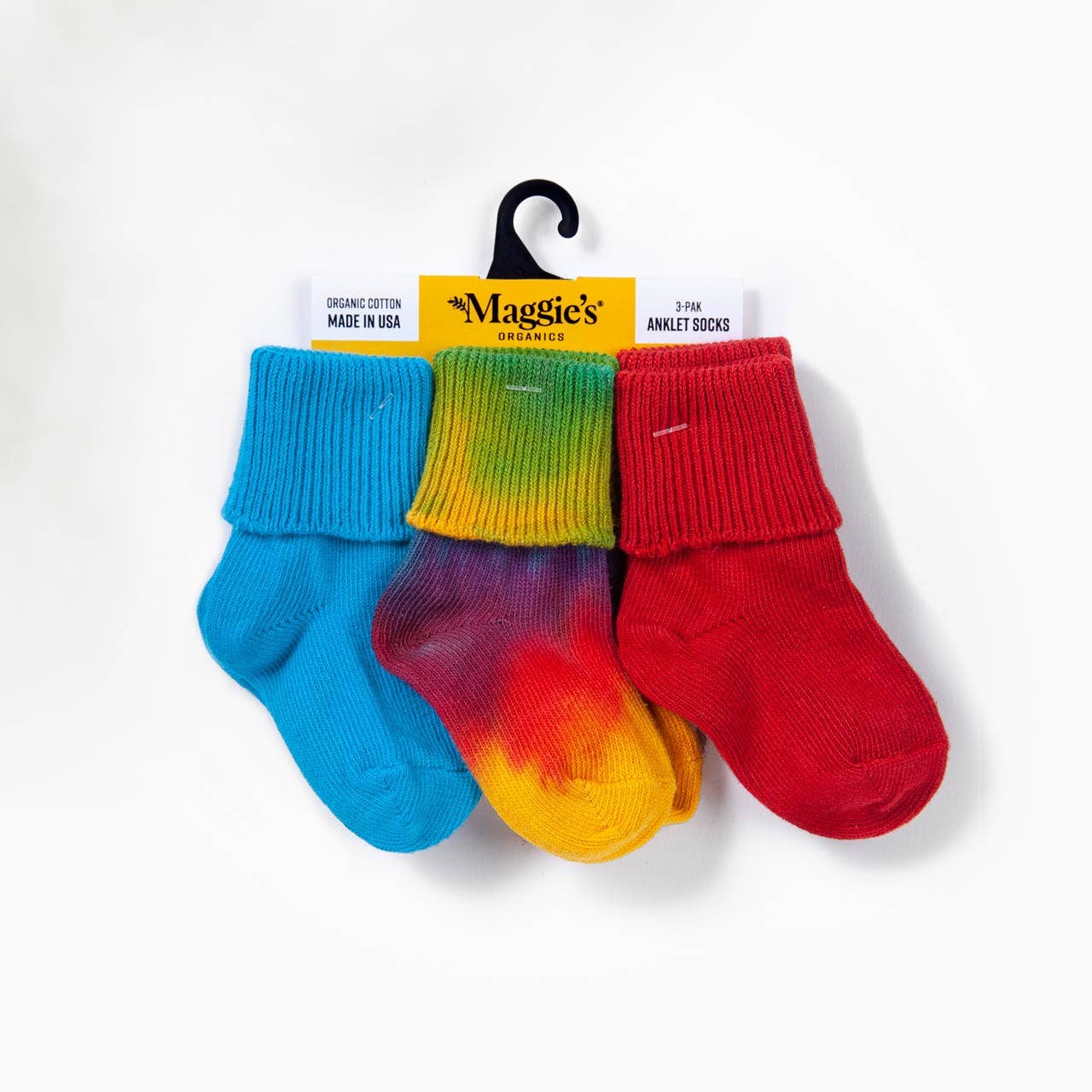 Multicolor organic baby and toddler socks