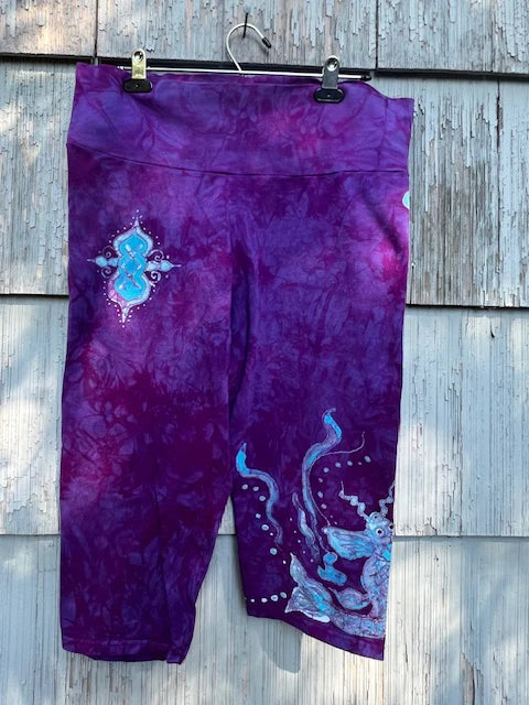 One-Of-A-Kind Hand Painted Leggings