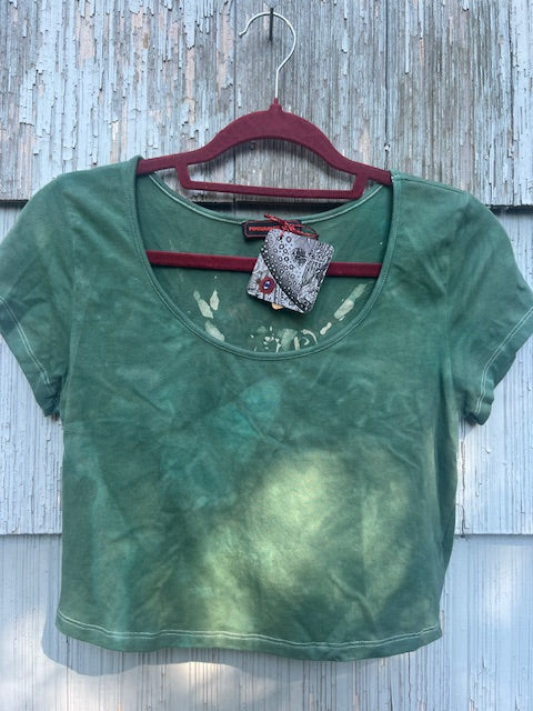 One-Of-A-Kind Hand Painted Dragon Crop Top