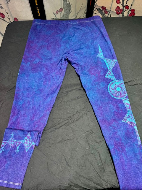 One-Of-A-Kind Hand Painted Leggings