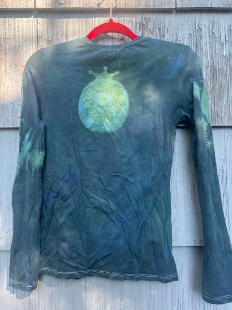 One-Of-A-Kind Hand Painted Long-Sleeve Top