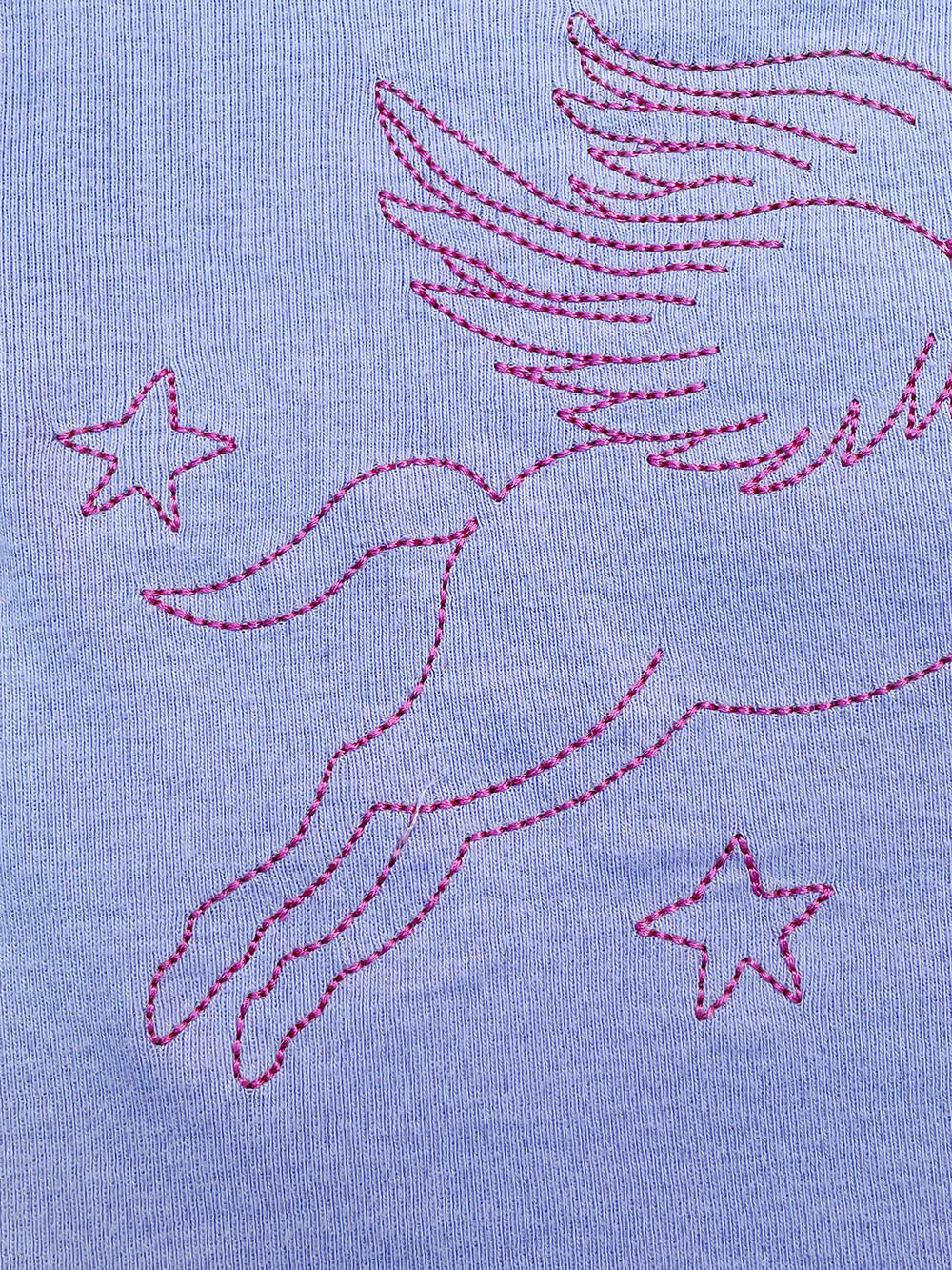 Pegasus and Stars Embroidered Kids Short Sleeve Tee
