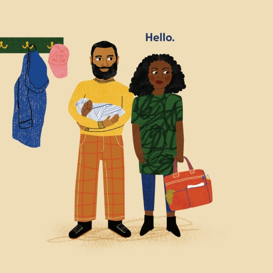 a page from the cat's first baby board book