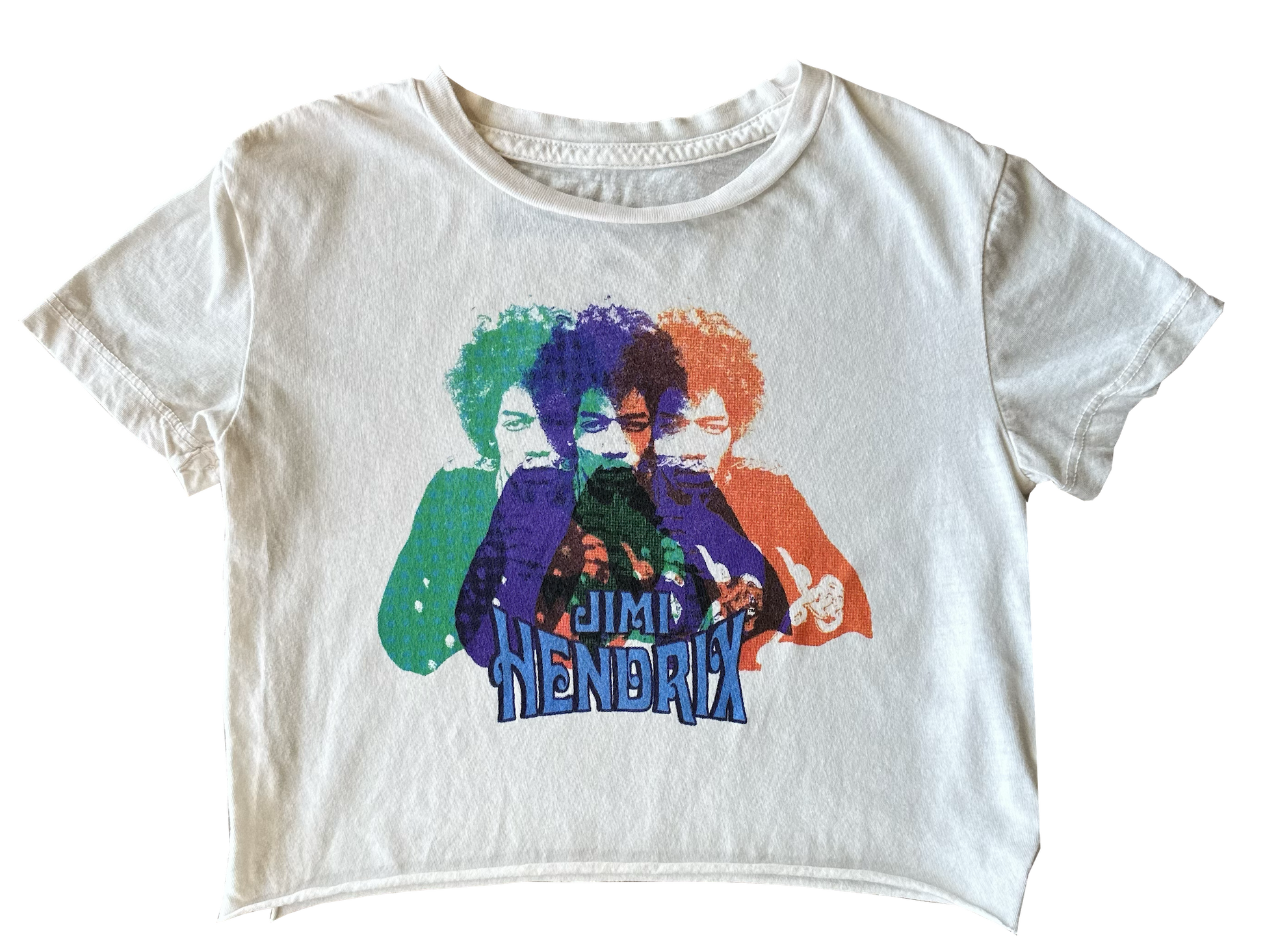 Jimi Hendrix rainbow crop top