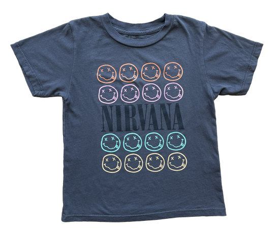 Nirvana Smiley's kids tee