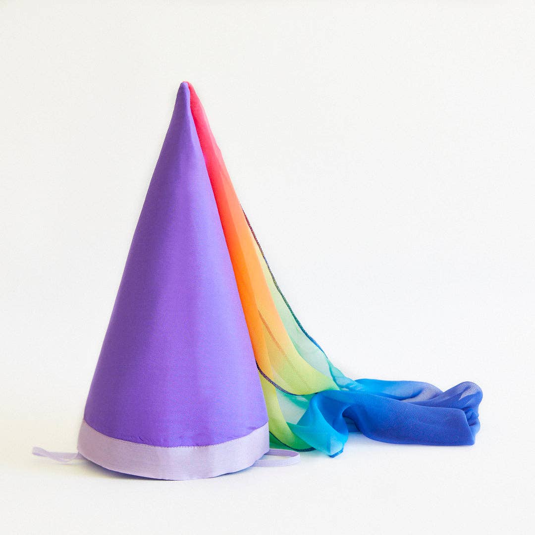 Purple & rainbow costume hat