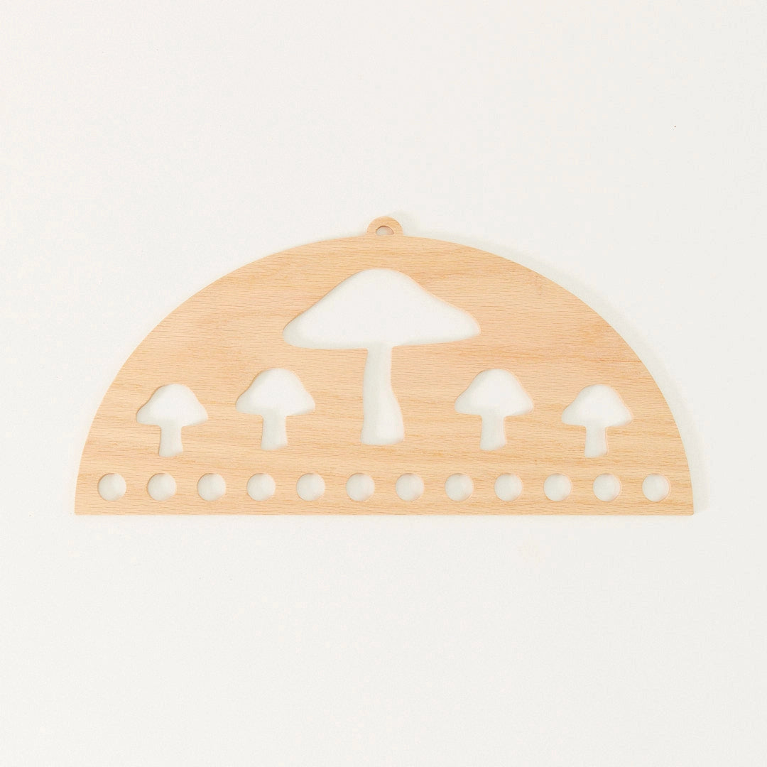 mushroom playsilk display large flat lay