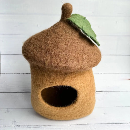 felt acorn cottage play house