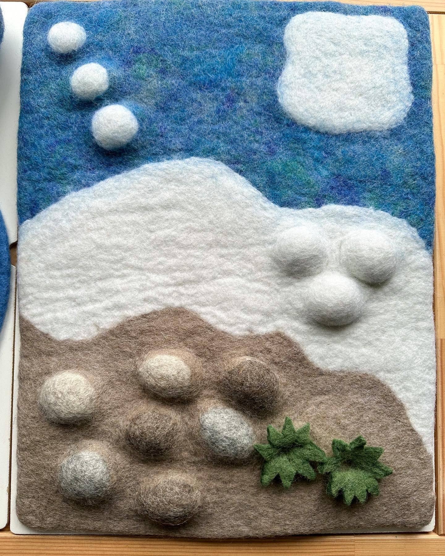 arctic tundra felt play mat