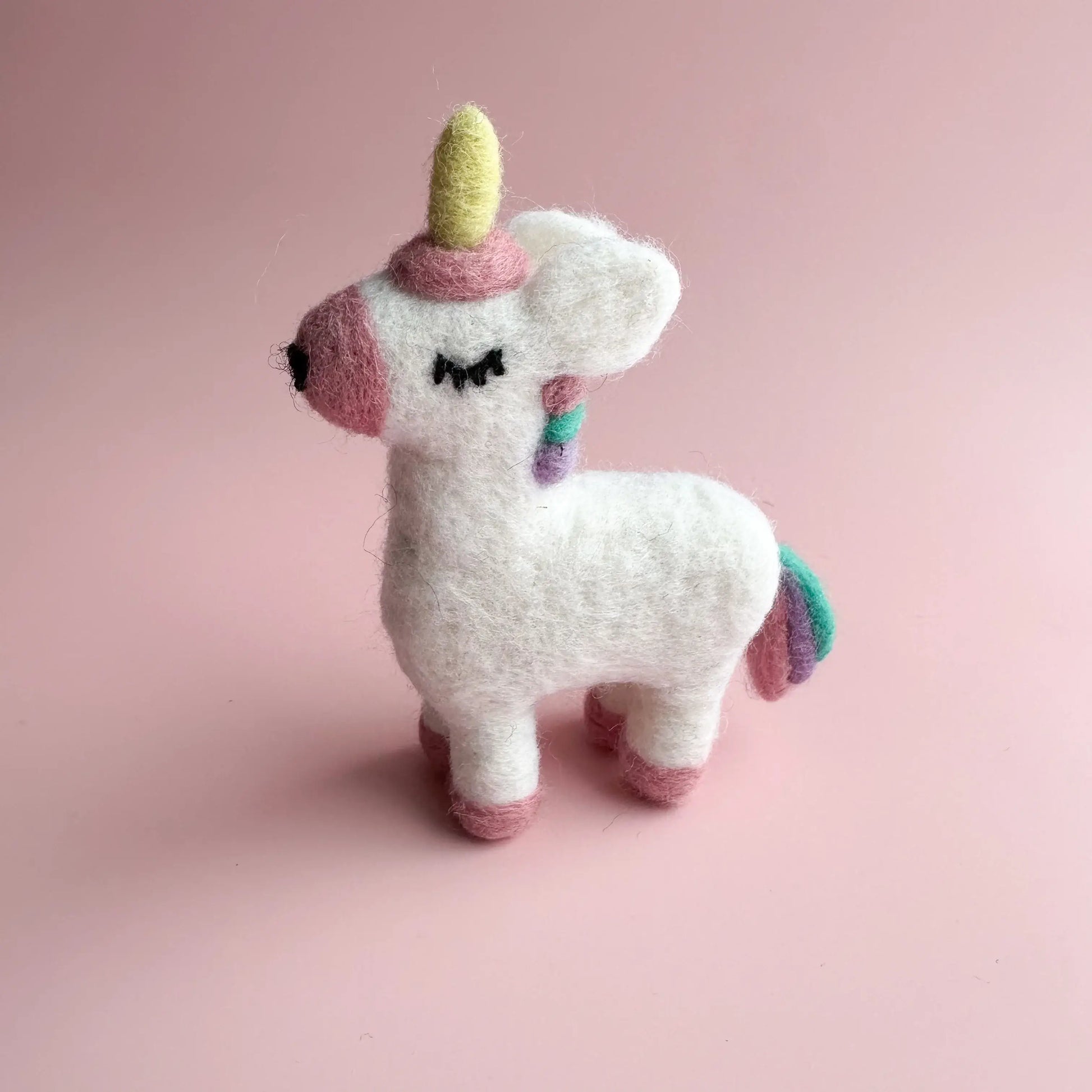 little felt unicorn