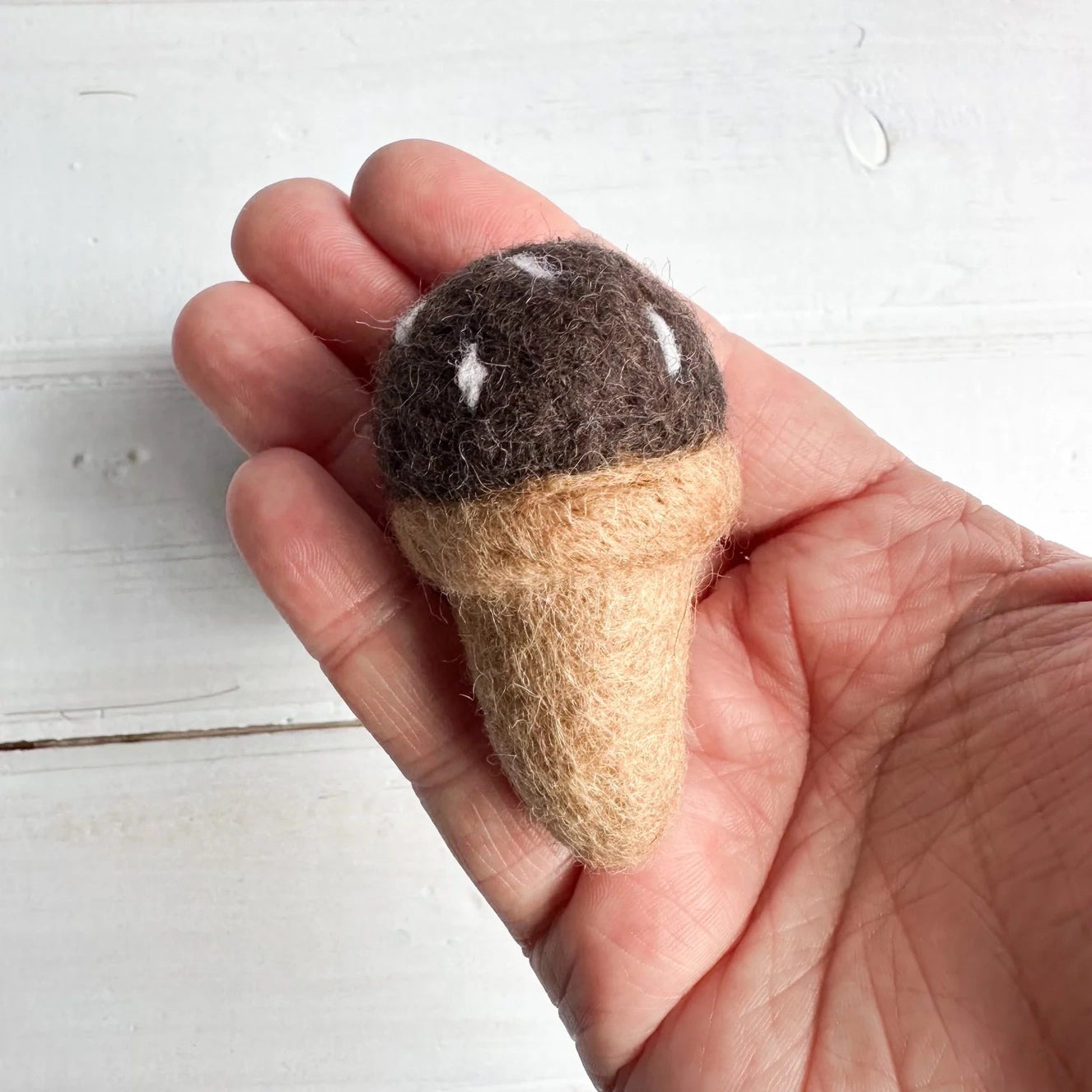 felt chocolate ice cream cone