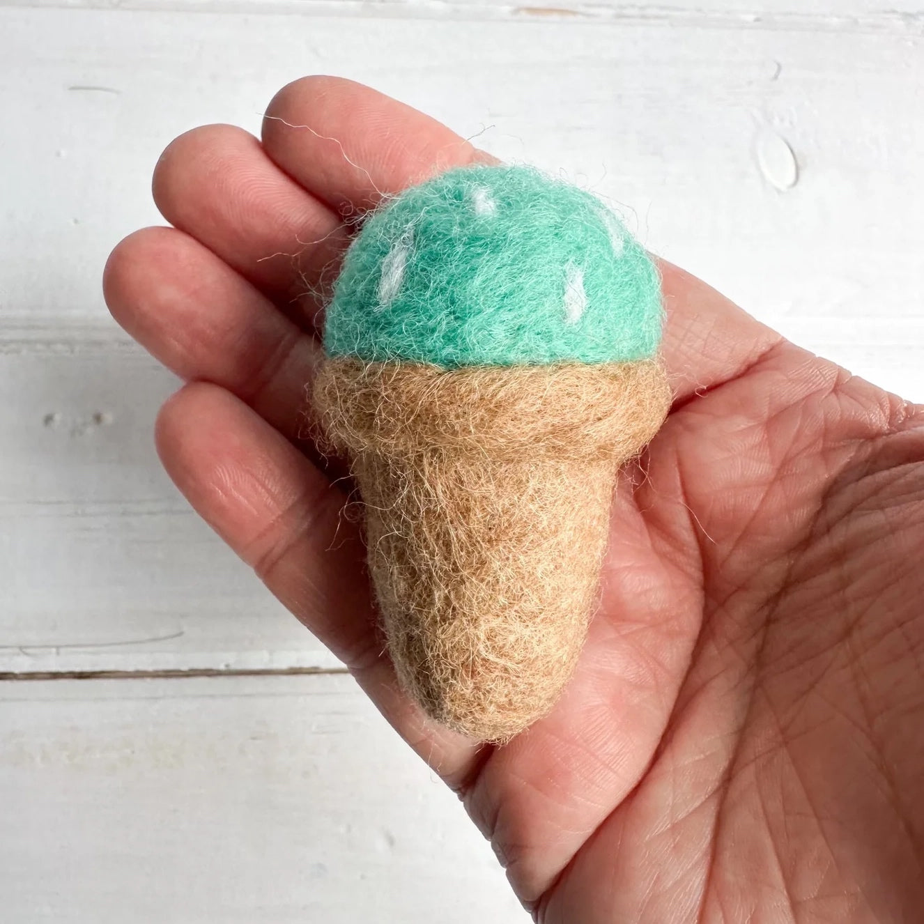 cotton candy felt ice cream cone