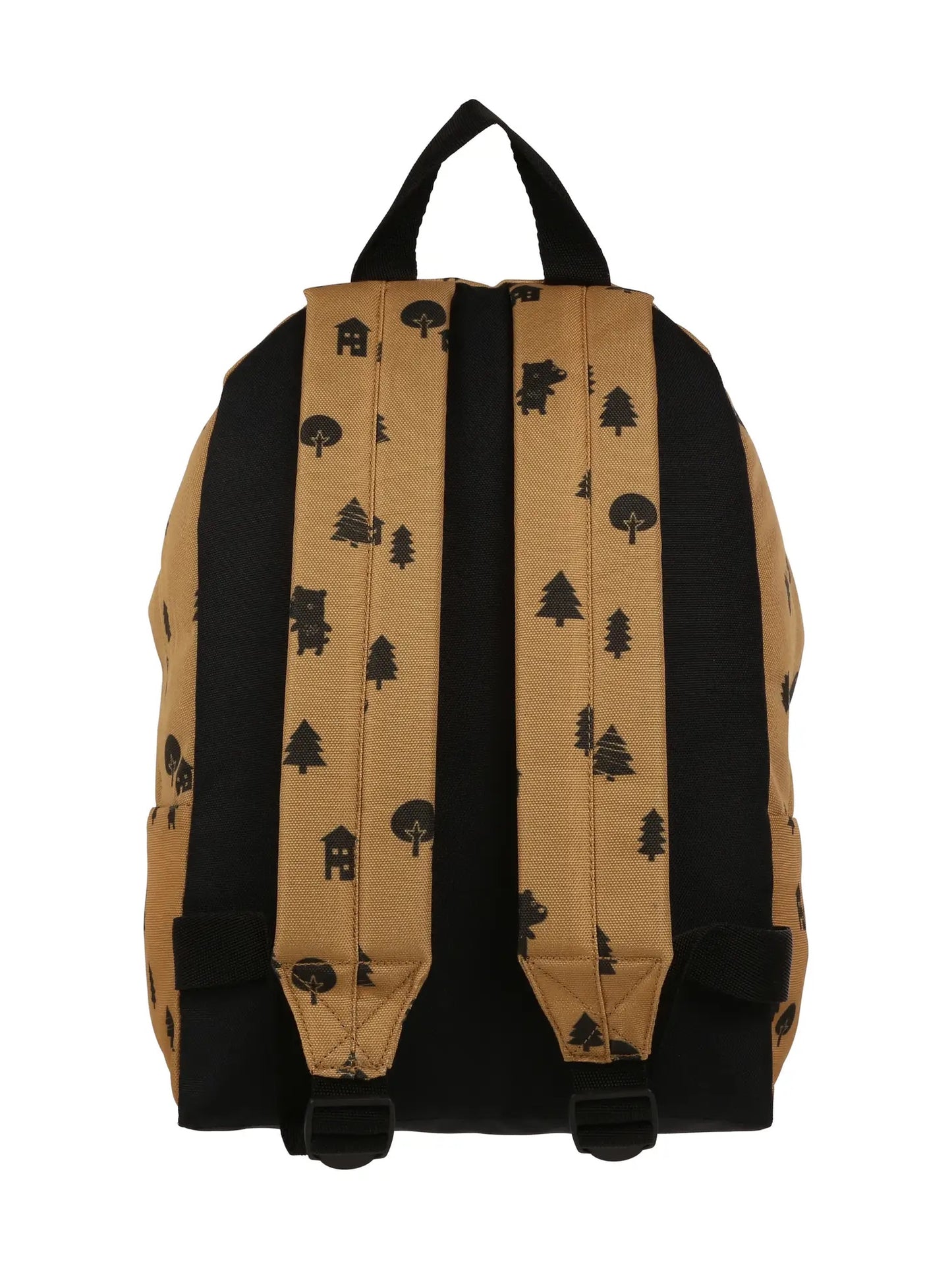 Acorn Bear forest print backpack back