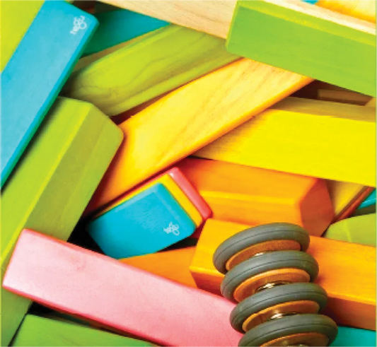 130-Piece Magnetic Wooden Blocks