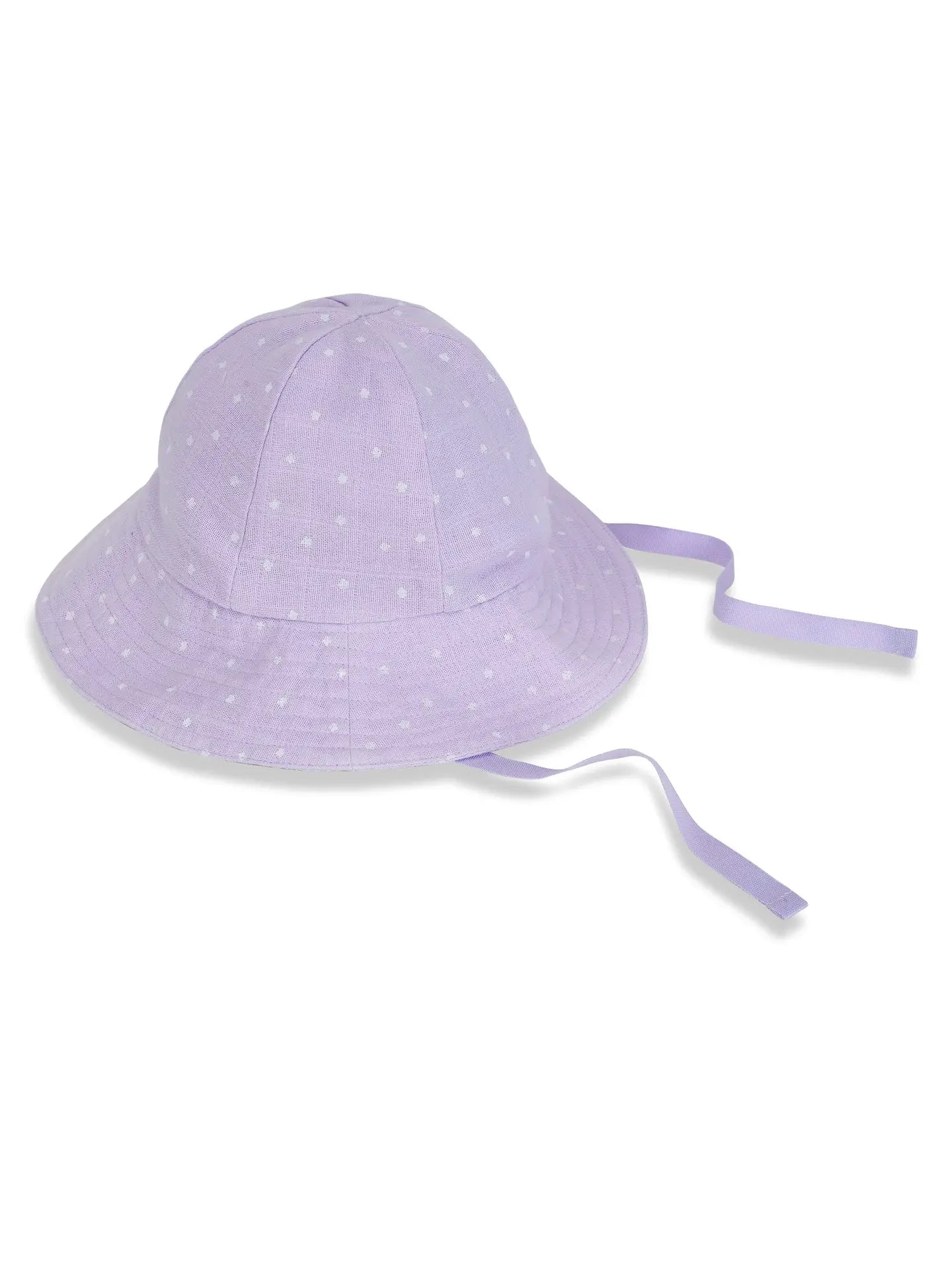 organic lavender stars muslin sun hat