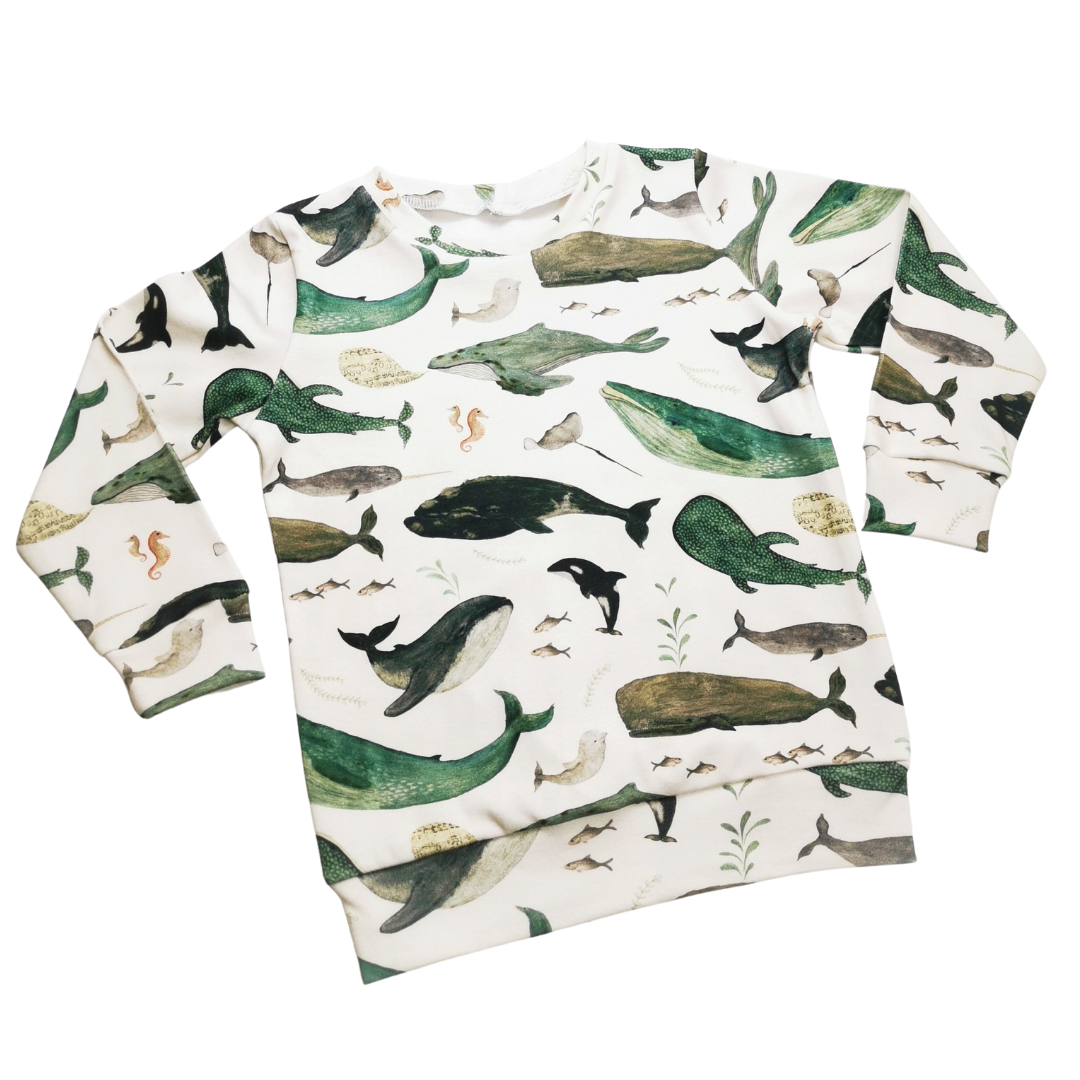 whale song lightweight sweatshirt