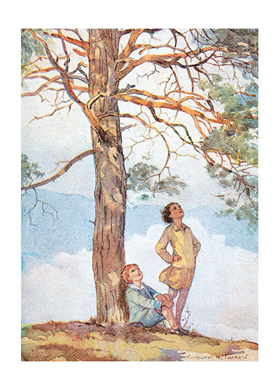 Kids and Tree Greeting Card