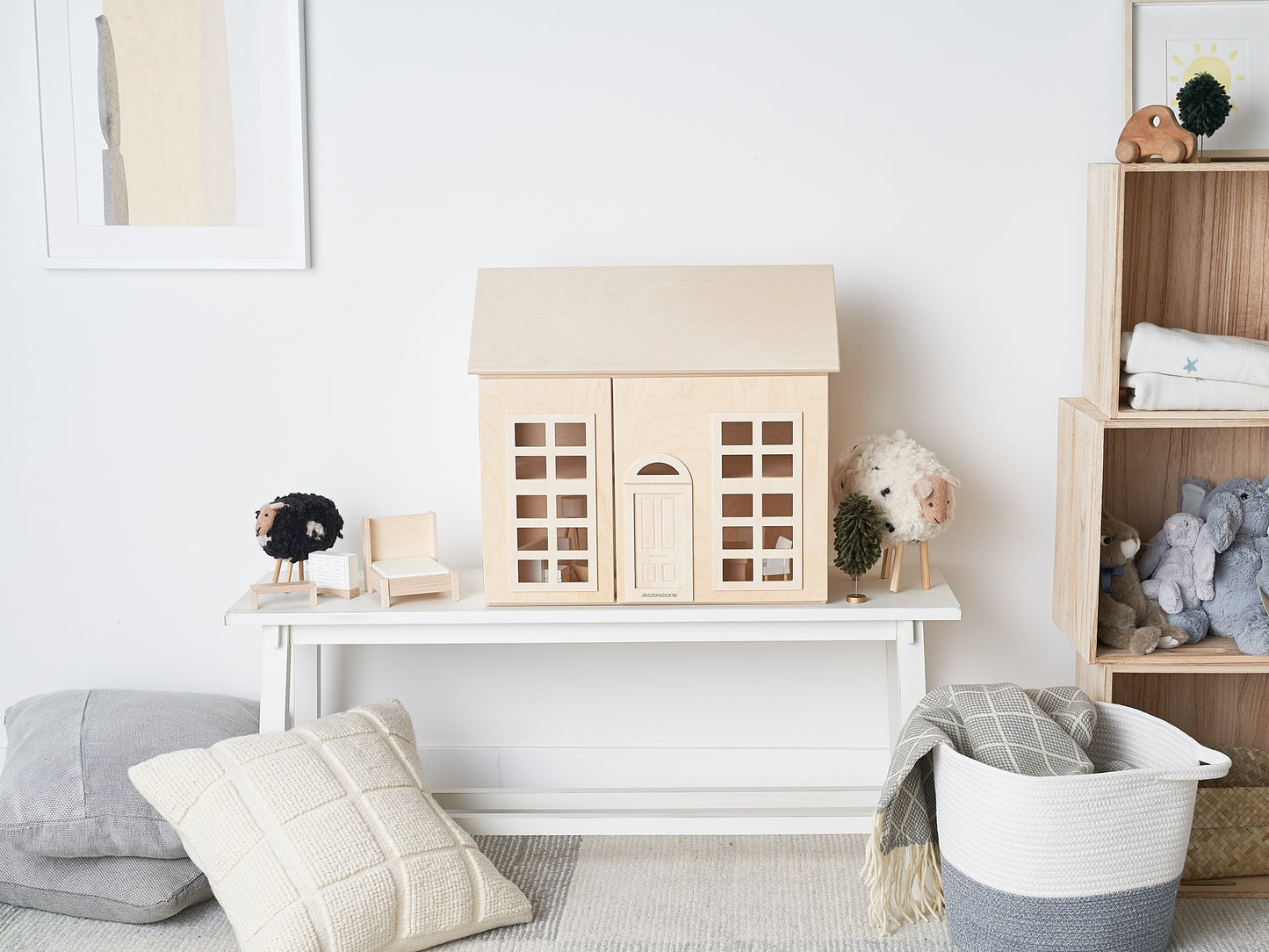 Hudson dollhouse by Milton and Goose in playroom