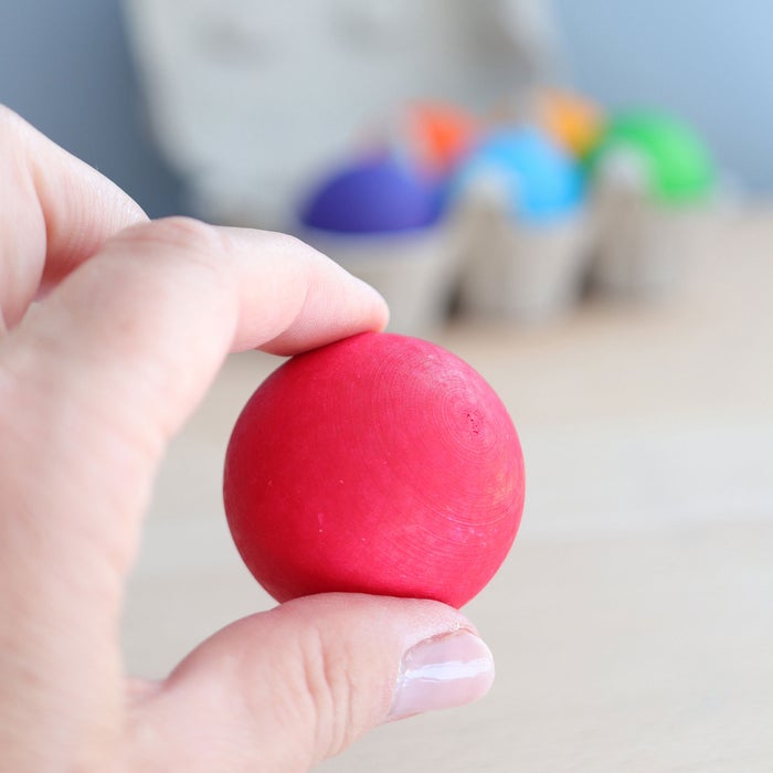 Rainbow Wood Balls