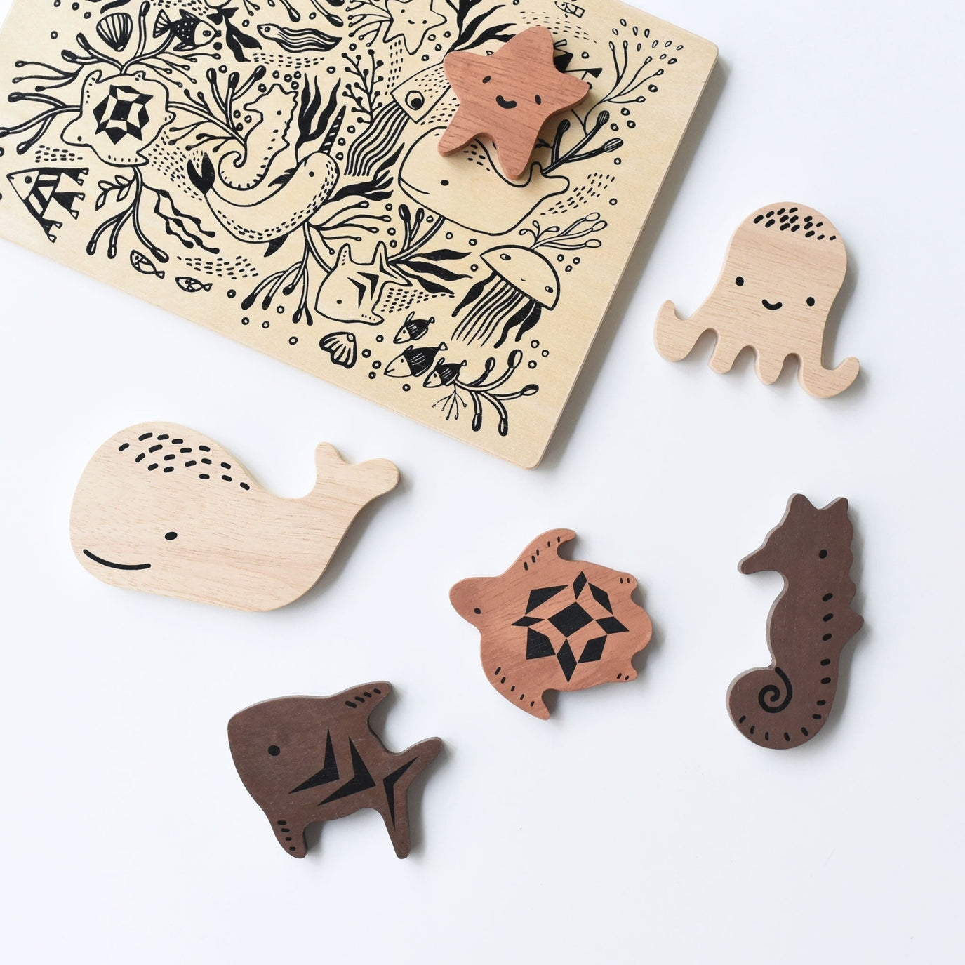 Sea Life Wooden Puzzle wee gallery