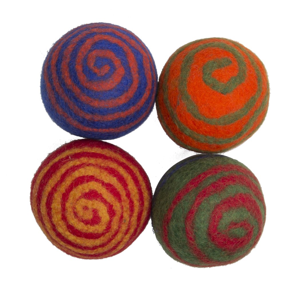 Spiral Wool Felt Balls