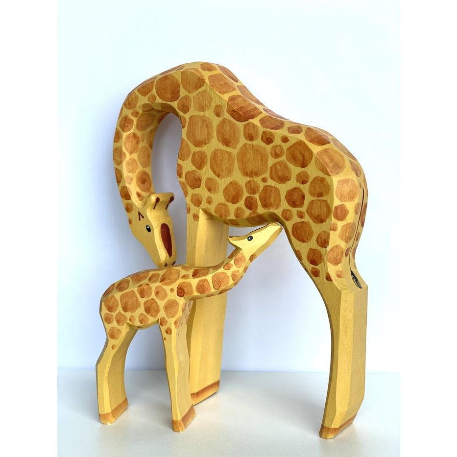 Hand Carved Giraffe set