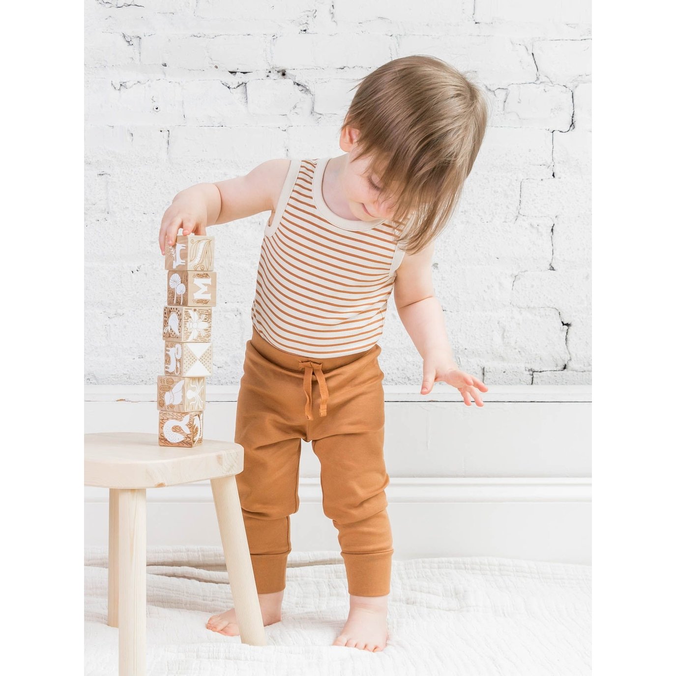 Cruz Baby Joggers in Solid Ginger