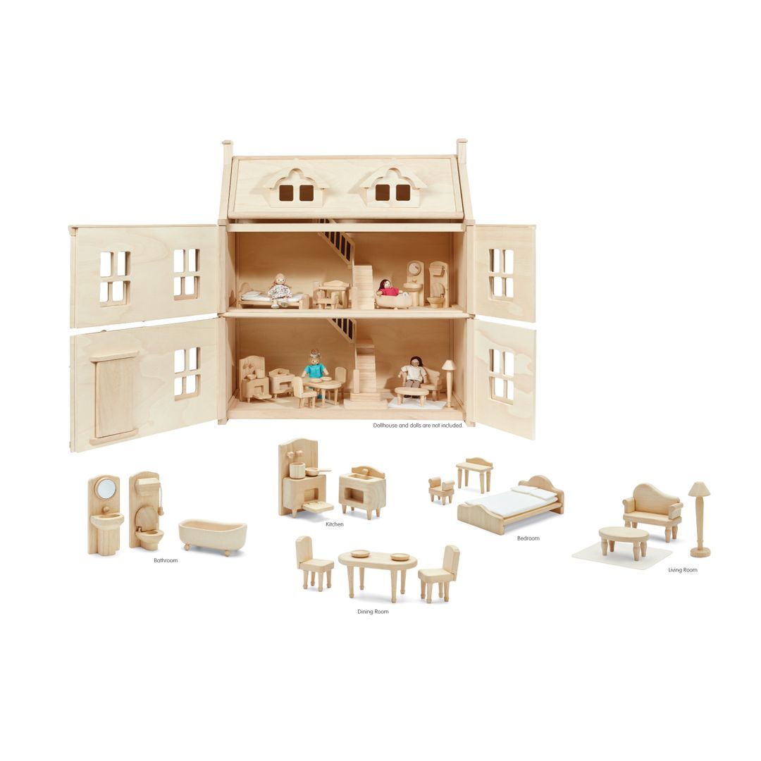 Victorian Doll House Furniture set by Plan Toys