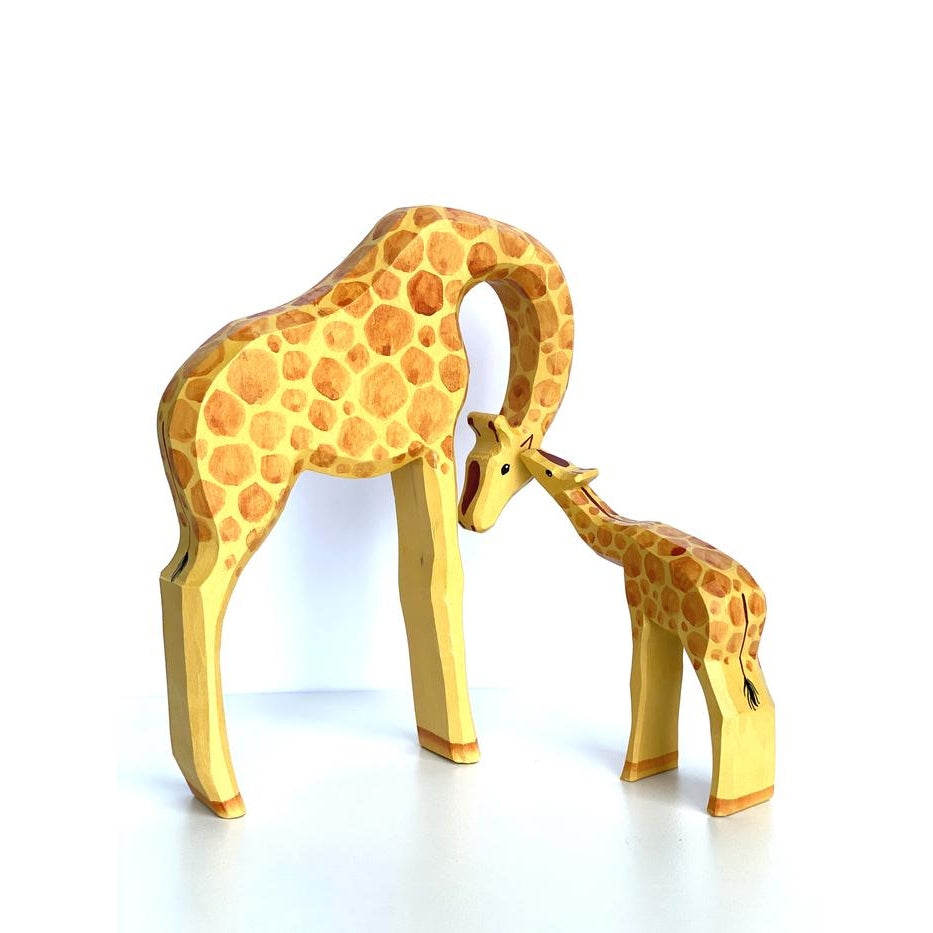 Hand Carved Giraffe set