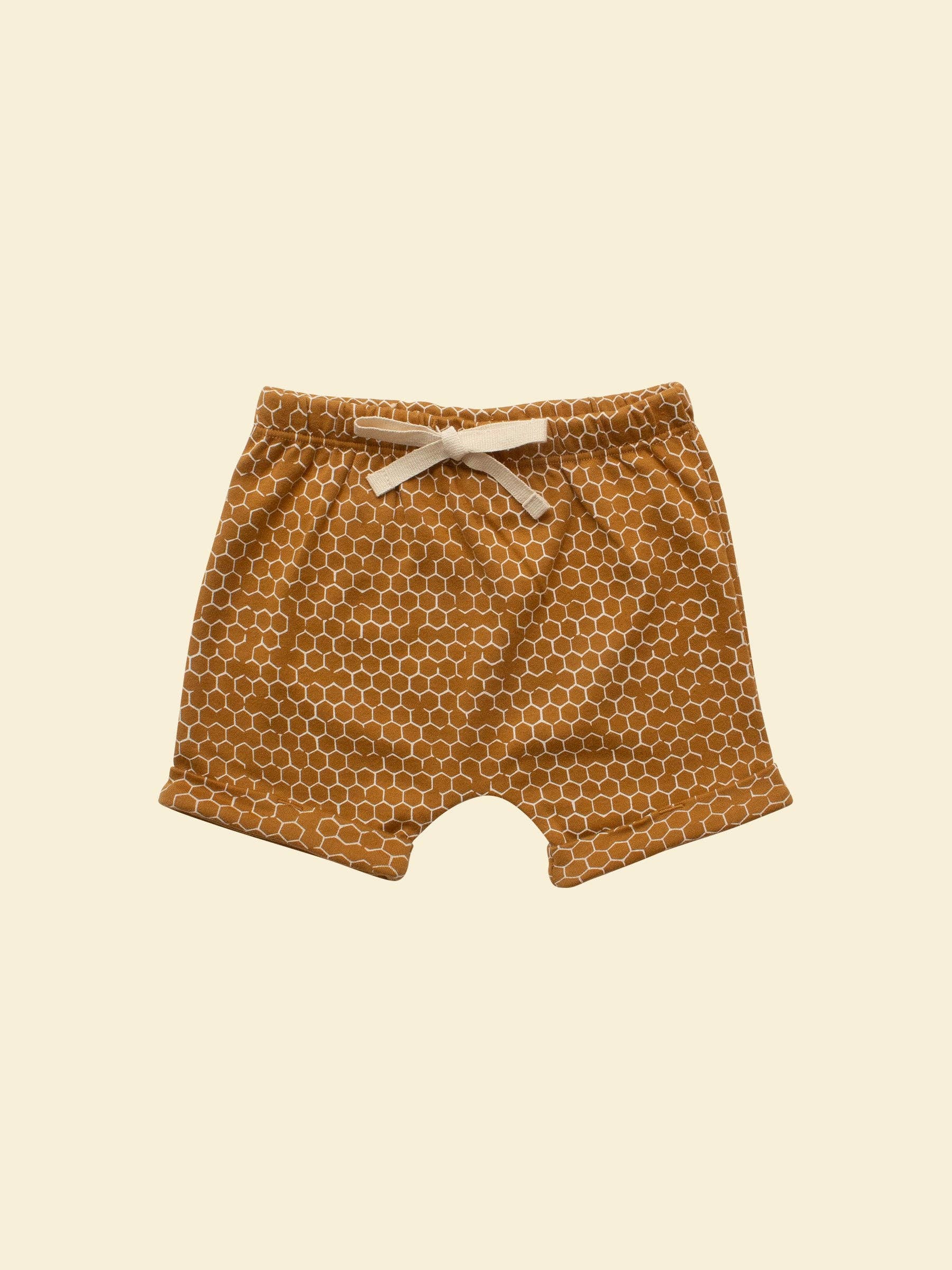 Honeycomb Drawstring Shorts