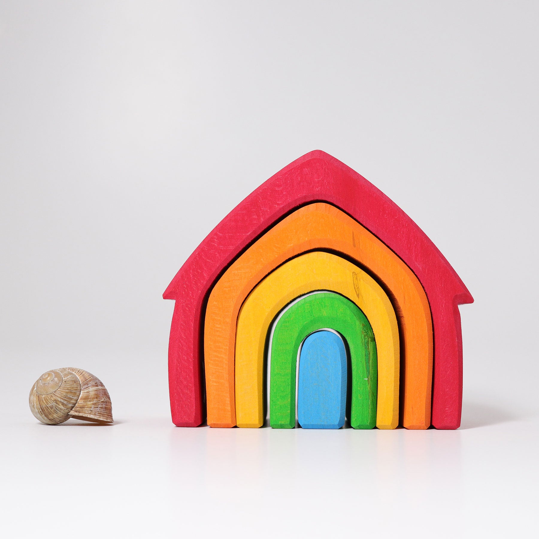 Rainbow House with shell