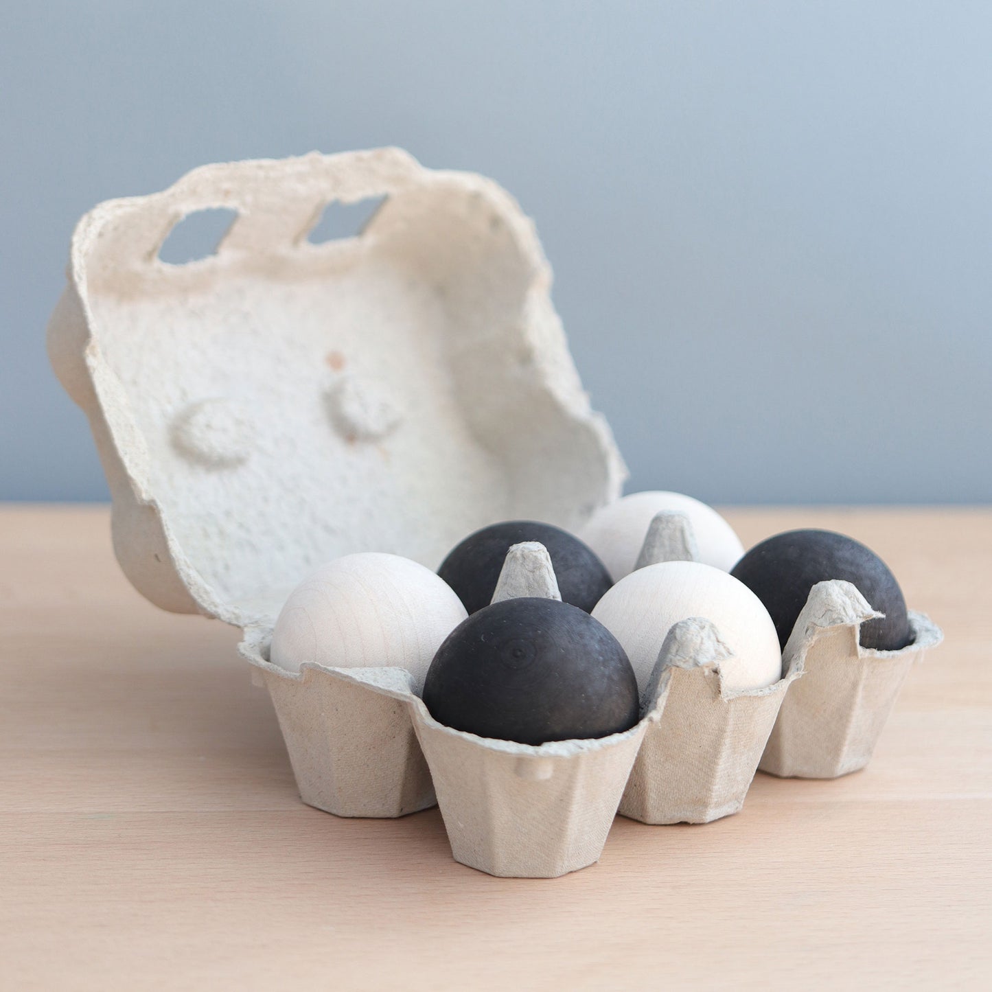 Set of Monochrome Wood Balls