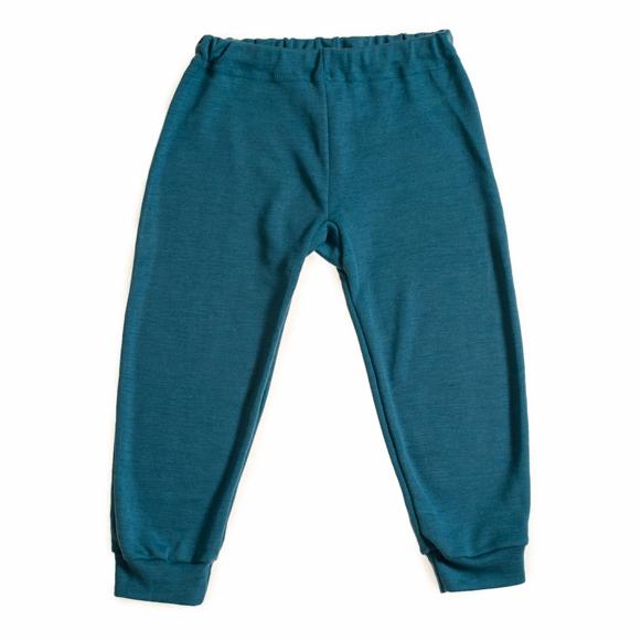 Ocean blue baby wool and silk hocosa legging