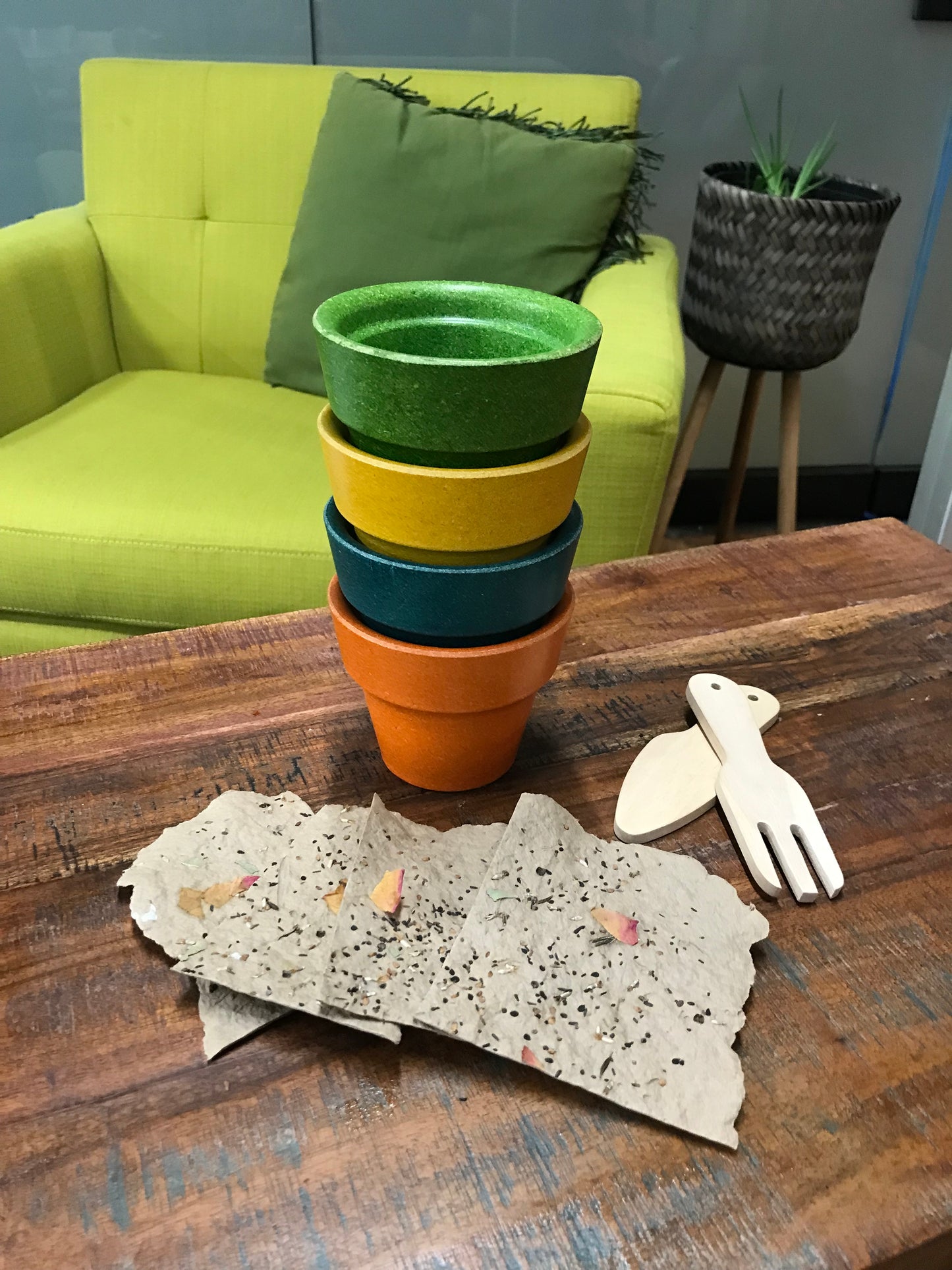 Kids Plant-Flower Pot with Seed Paper