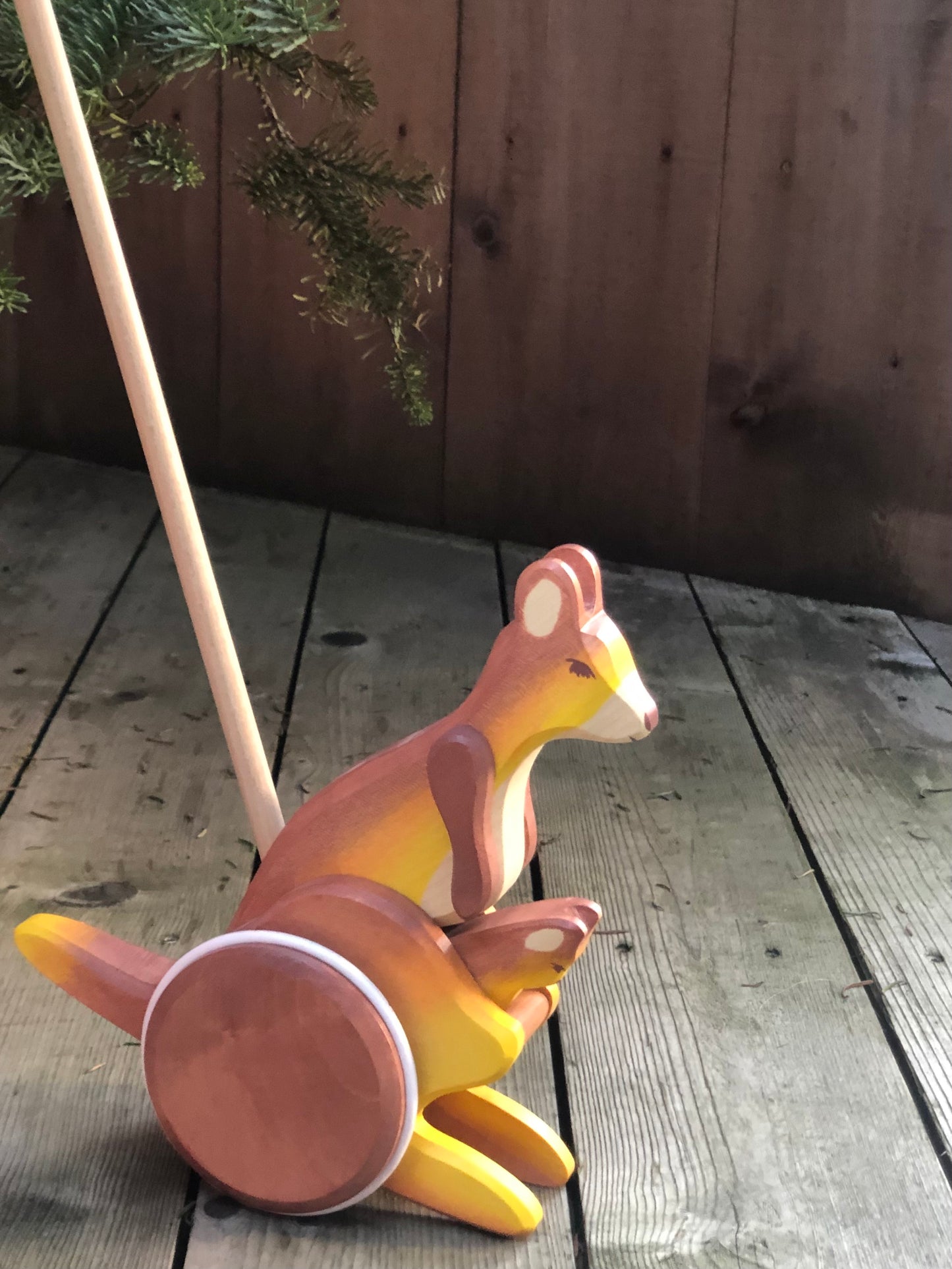Kangaroo Push Toy