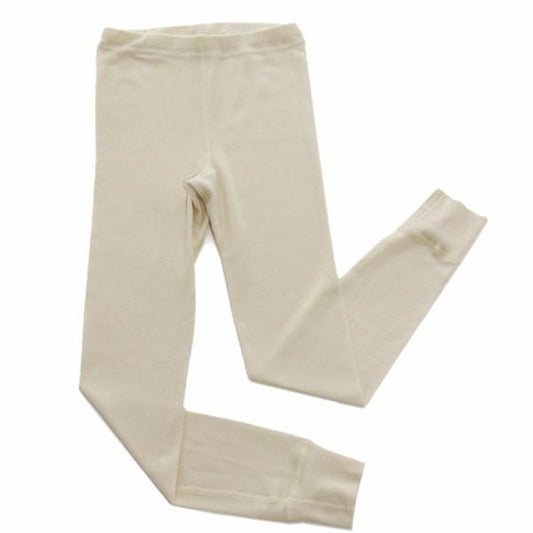 Kids Natural Wool Silk Long Underwear Pants Hocosa