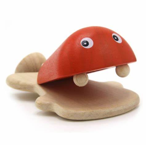 Whale Castanet red