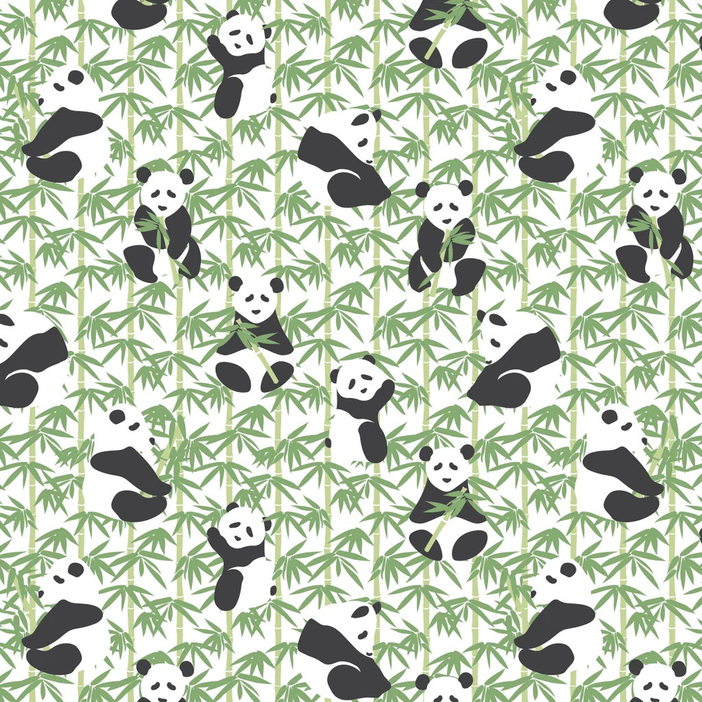 Panda green print
