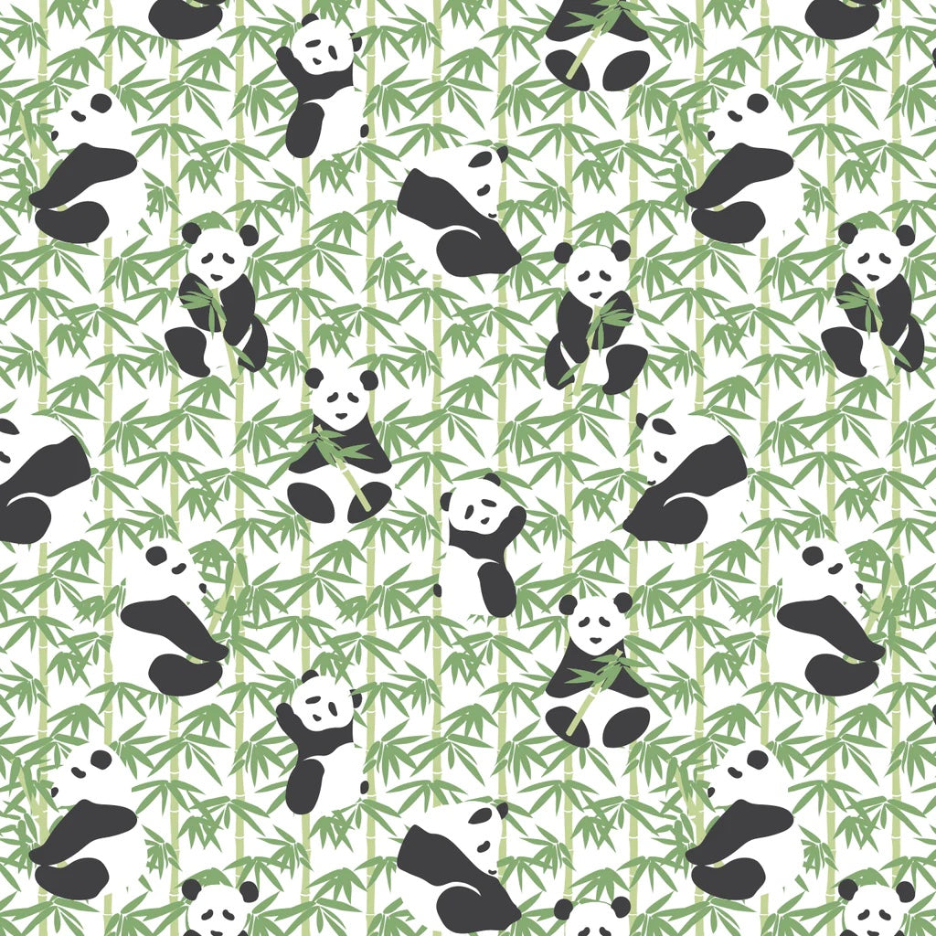 Panda Green Print