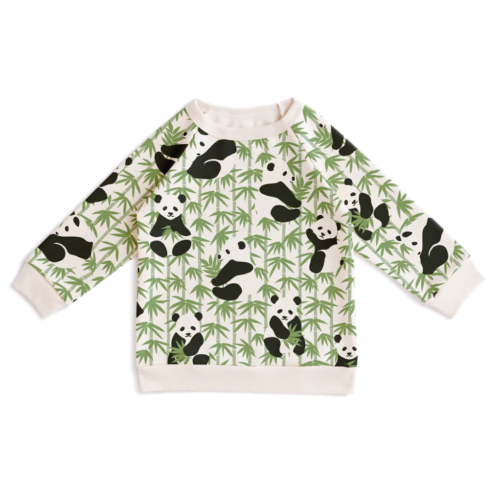 Organic Panda Green Sweatshirt