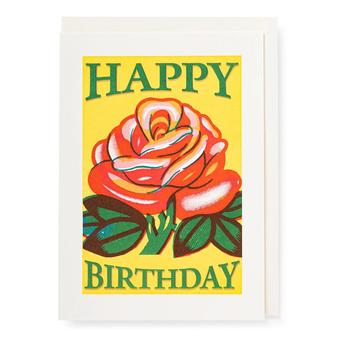 Rose Happy Birthday card