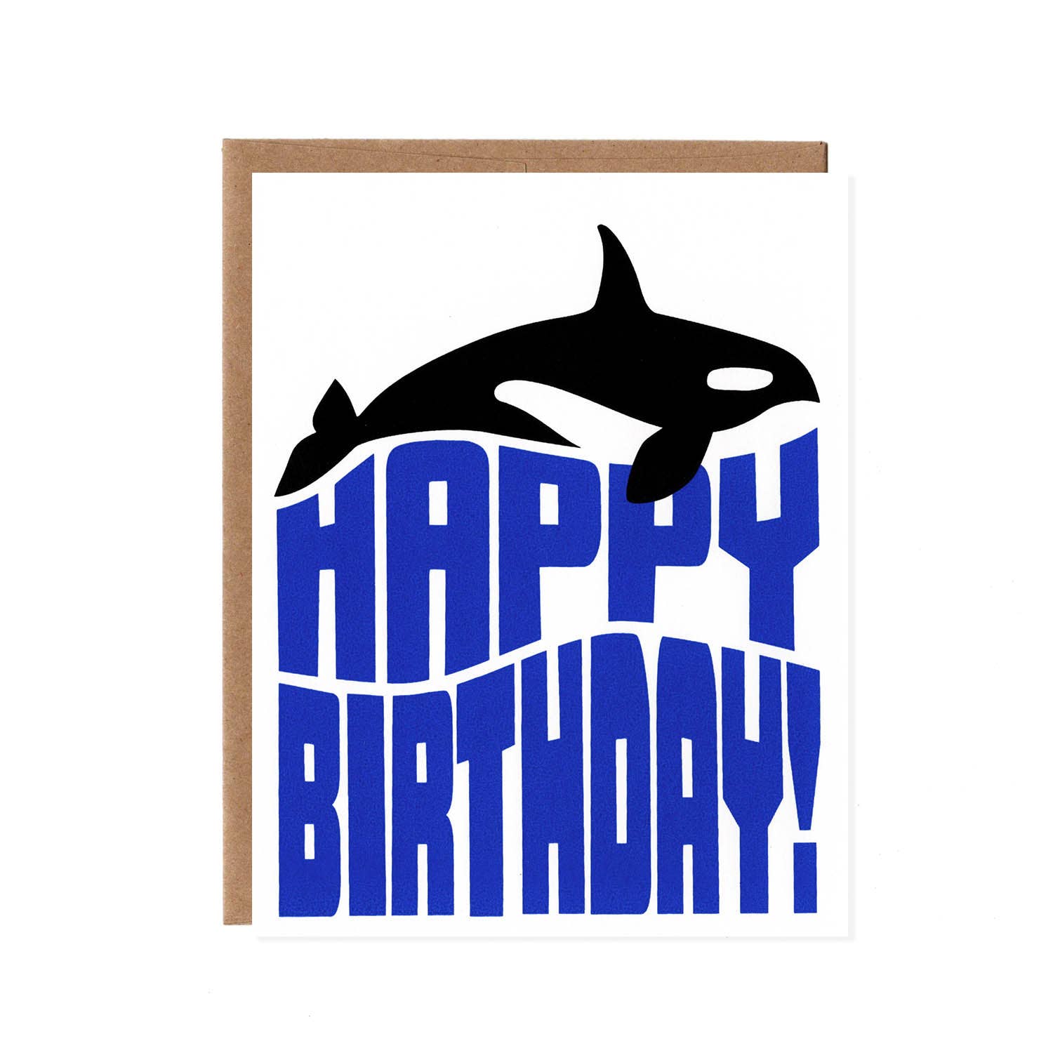 orca birthday card