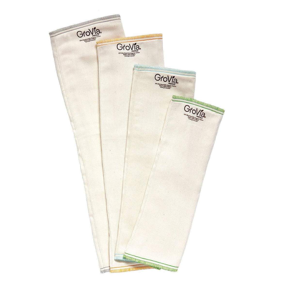 GroVia - Bamboo Prefold Cloth Diapers in a pack of 3