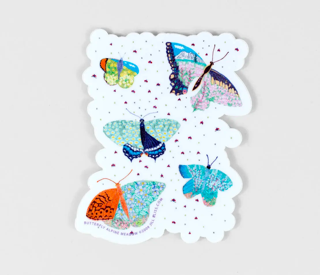 Jill Bliss Vinyl Butterfly Sticker