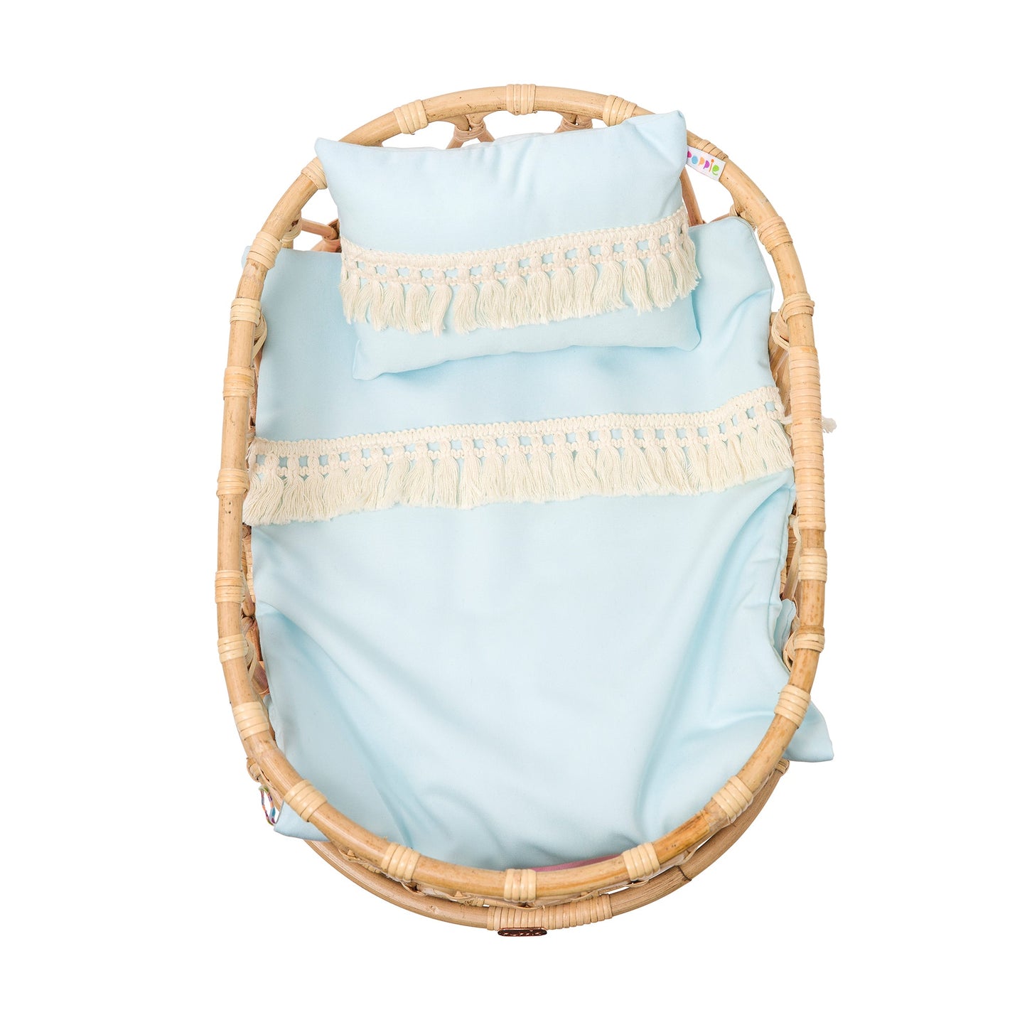 Poppie Crib + Bedding Set Blue