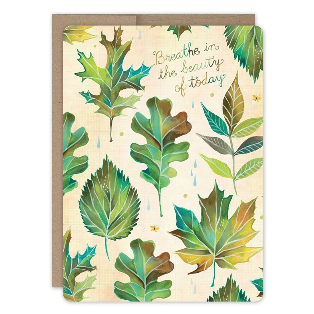 Botanical Leaves Birthday Card