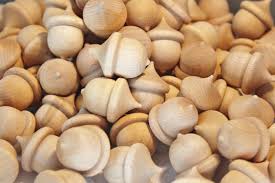 Wood acorns