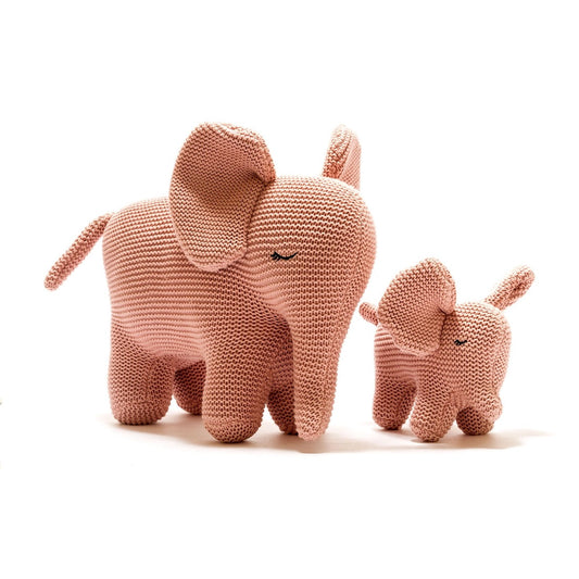 Organic Pink Elephants Large and Small