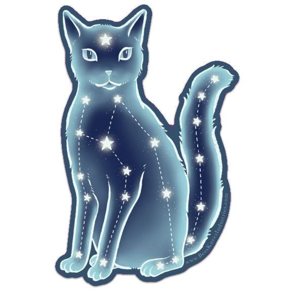 celestial cat sticker